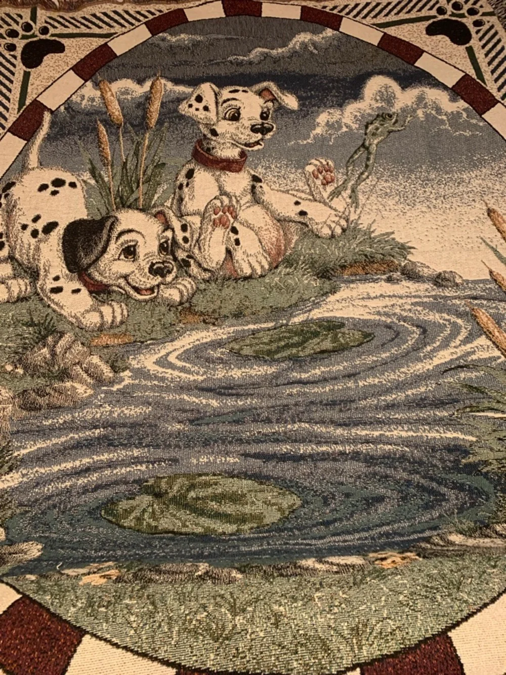 Disney 101 Dalmatian VINTAGE throw blanket